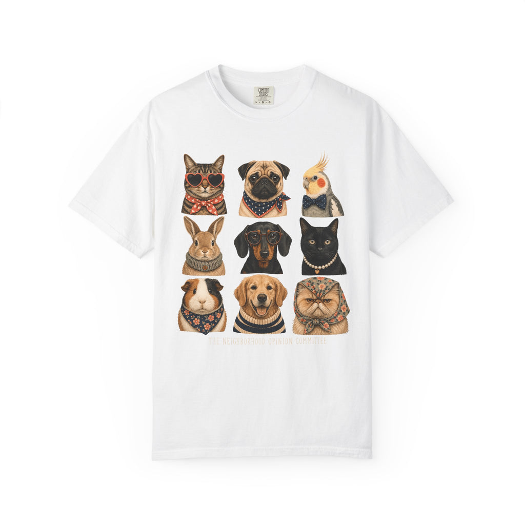 The Neighborhood Opinion Committee Funny Pet Portrait T-Shirt