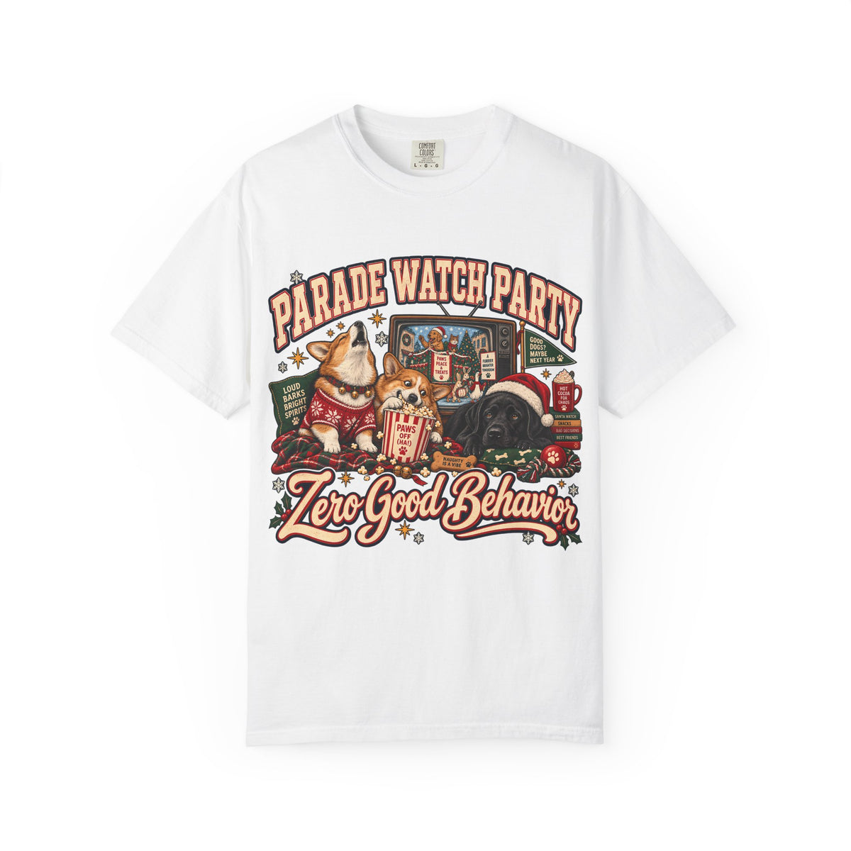 Funny Christmas Dog Shirt - Parade Watch Party Zero Good Behavior