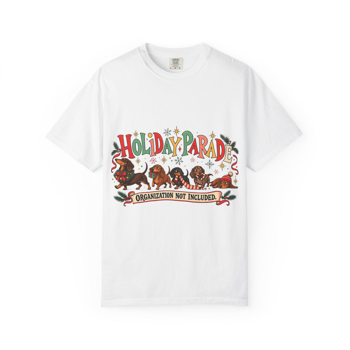 Funny Christmas Dachshund Shirt - Holiday Parade Wiener Dog Tee