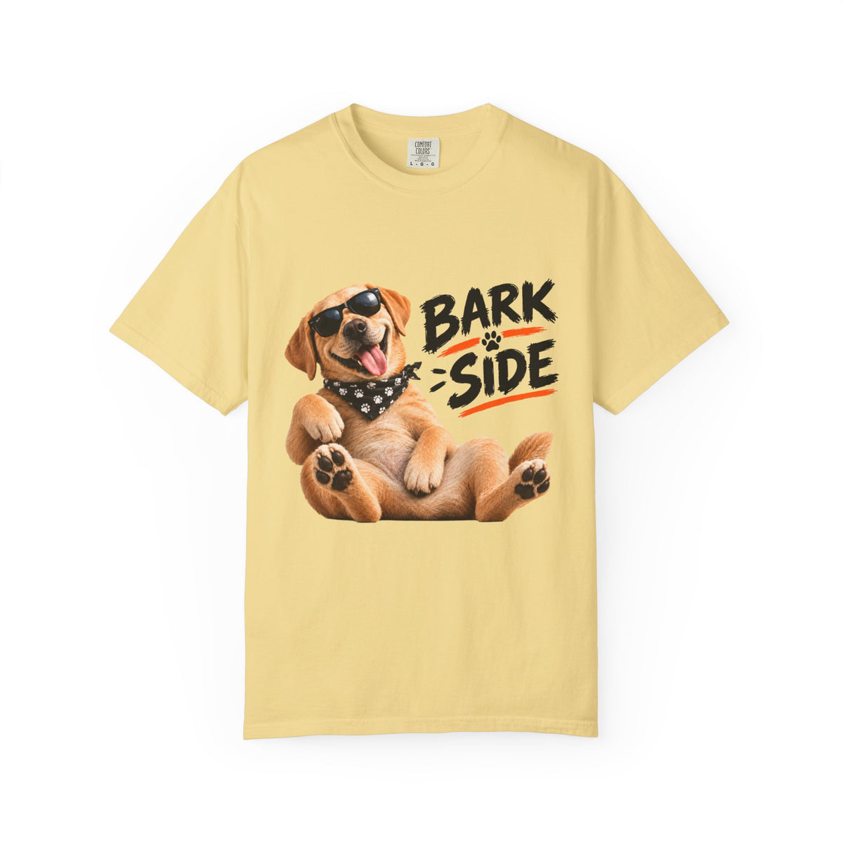 Bark Side Dog Tee – Funny Puppy in Sunglasses & Bandana Comfort Colors Shirt