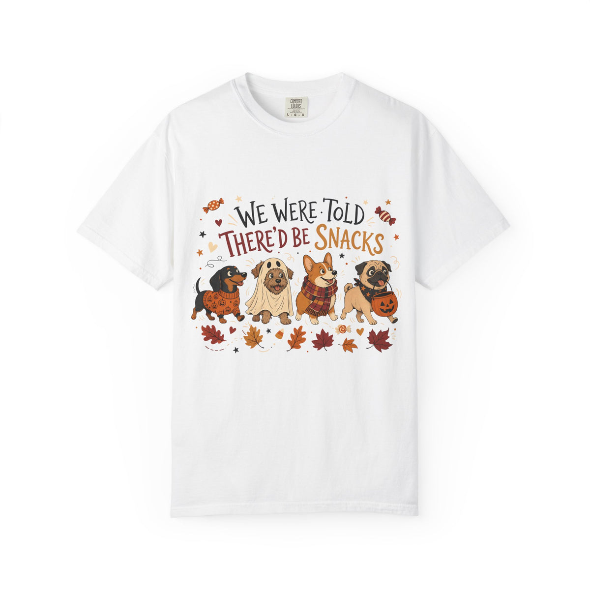 Halloween Dog Squad Shirt | We Were Told There'd Be Snacks | Comfort Colors Tee