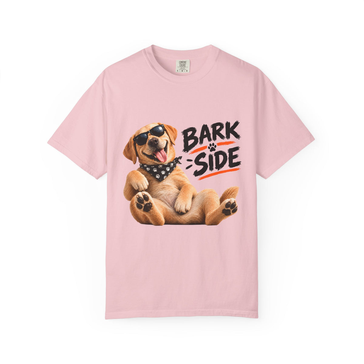 Bark Side Dog Tee – Funny Puppy in Sunglasses & Bandana Comfort Colors Shirt