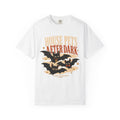 House Pets After Dark Zero Supervision Shirt – Funny Bat Halloween Tee, Retro Spooky Pets Comfort Colors