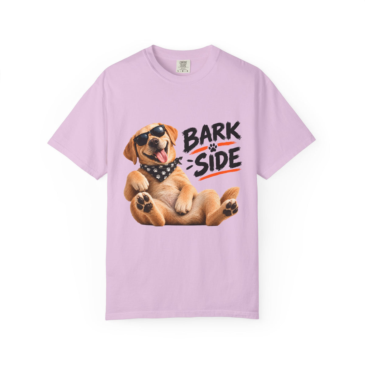 Bark Side Dog Tee – Funny Puppy in Sunglasses & Bandana Comfort Colors Shirt