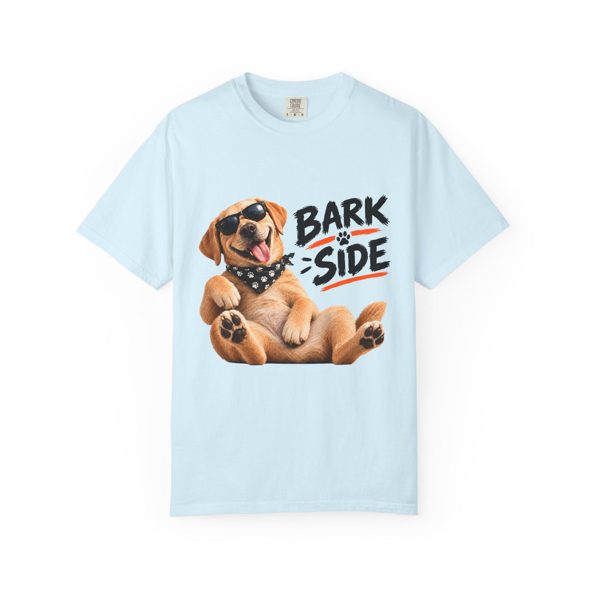 Bark Side Dog Tee – Funny Puppy in Sunglasses & Bandana Comfort Colors Shirt