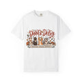 Dinner Delay Emotional Support Animals Funny Thanksgiving T-Shirt | Cats and Dogs Pet Lover Tee | Comfort Colors 1717 Garment-Dyed Unisex Shirt | Fall Pet Mom Gift