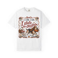 I Came I Saw I Stole the Chicken T-Shirt | Funny Basset Hound Shirt | Dog Lover Picnic Gift | Comfort Colors Unisex Tee