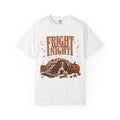 Fright Night Nap First Shirt | Funny Basset Hound Halloween Comfort Colors Tee | Sleepy Dog Fall Shirt | Cozy Halloween T-Shirt