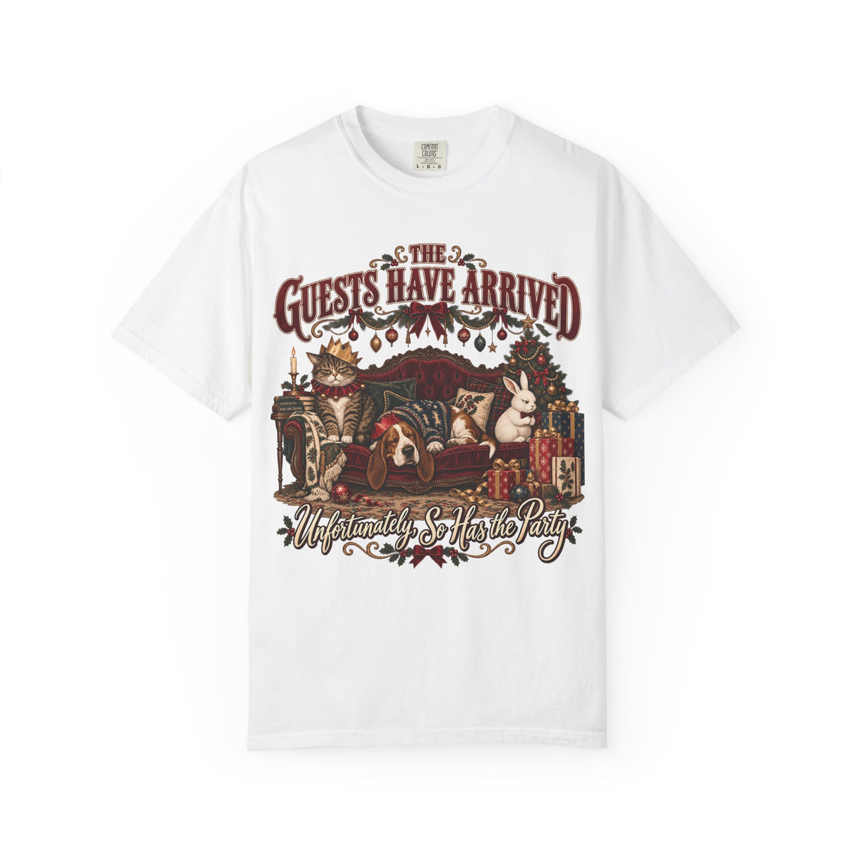 Funny Christmas Pet Shirt - The Guests Have Arrived So Has the Party