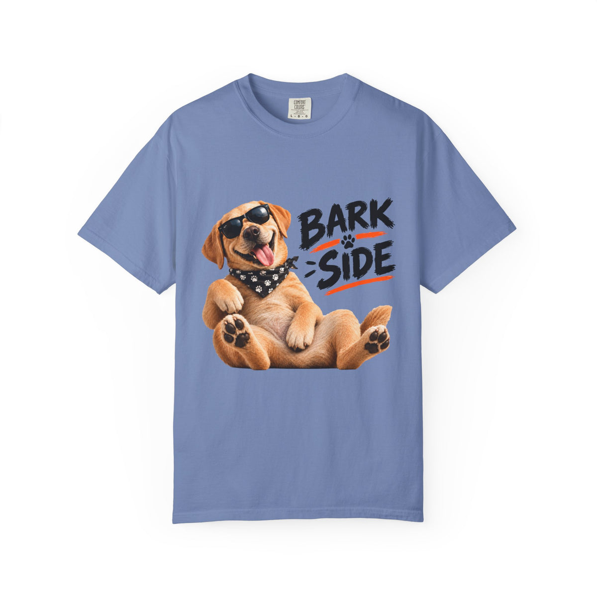 Bark Side Dog Tee – Funny Puppy in Sunglasses & Bandana Comfort Colors Shirt