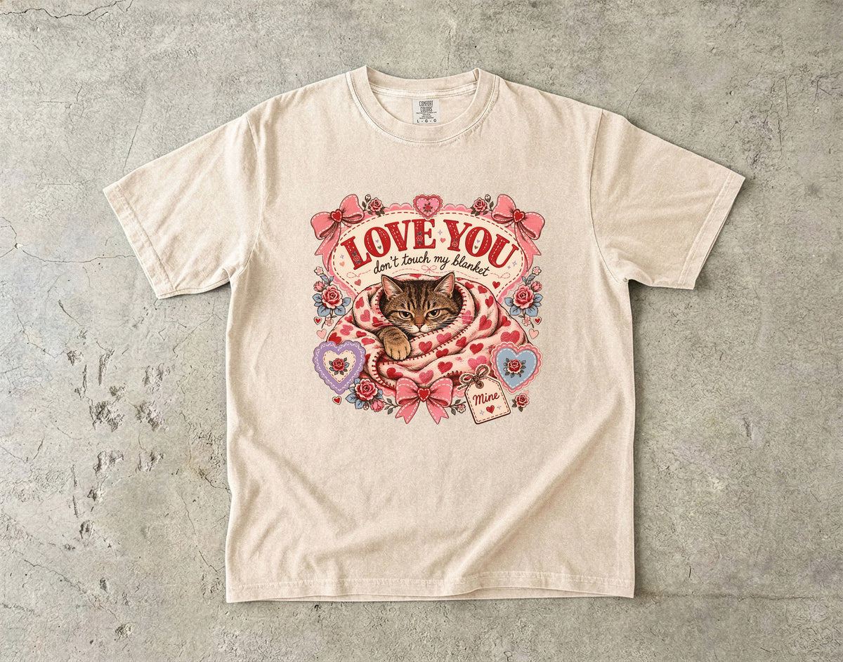 Cat Valentine T-Shirt — "Love You, Don't Break My Heart" Retro Floral Tee