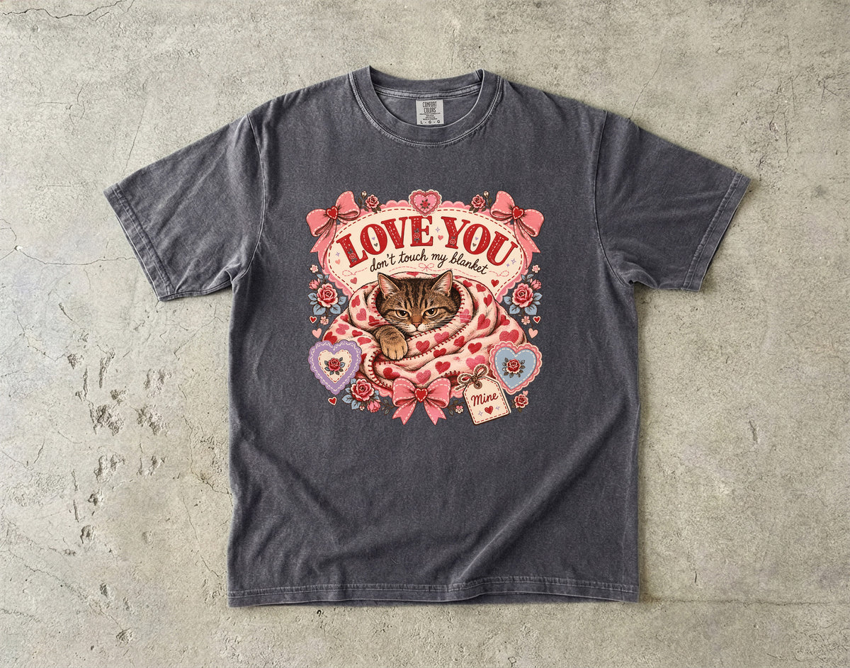 Cat Valentine T-Shirt — "Love You, Don't Break My Heart" Retro Floral Tee