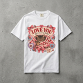 Cat Valentine T-Shirt — "Love You, Don't Break My Heart" Retro Floral Tee