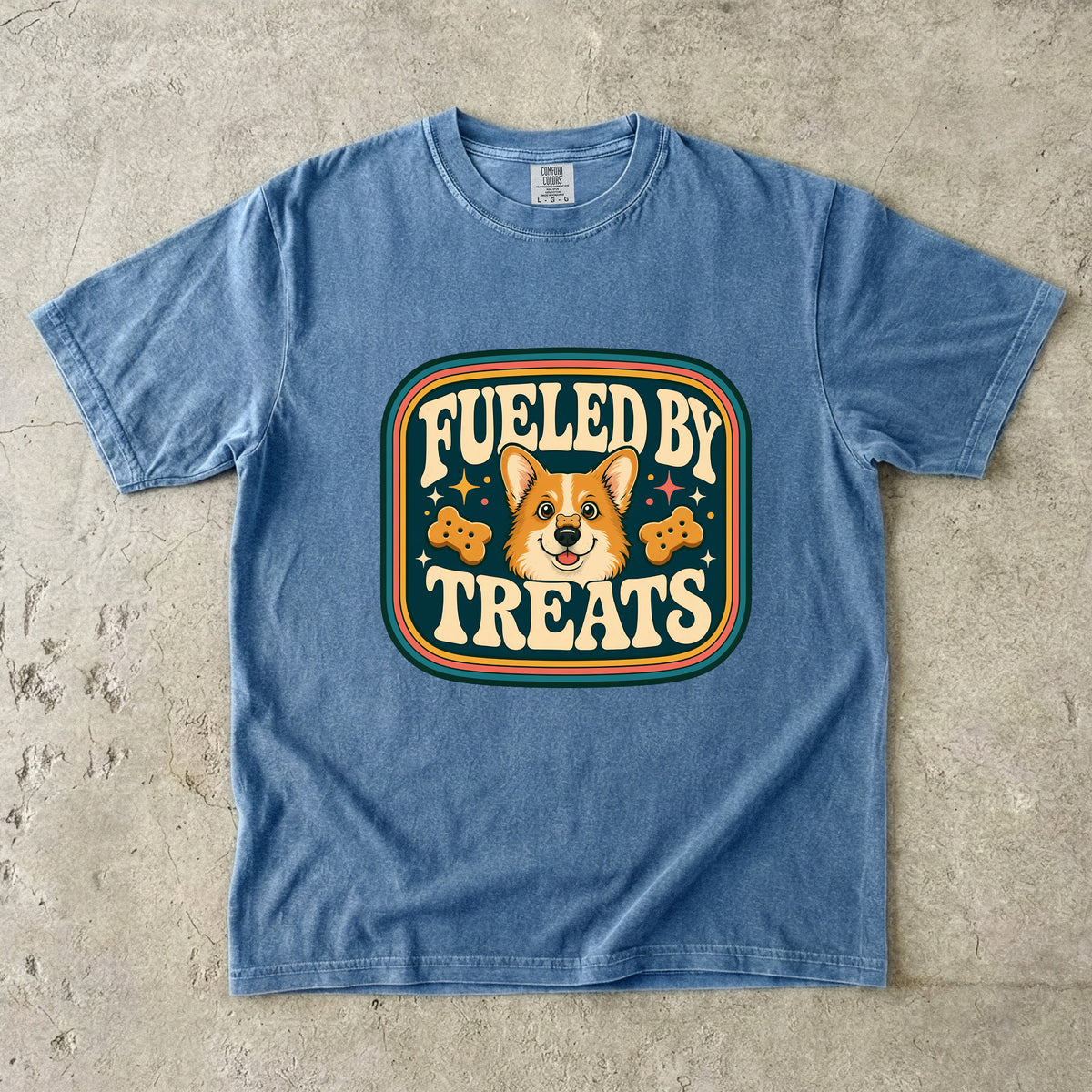 Fueled By Treats Corgi Graphic T-Shirt