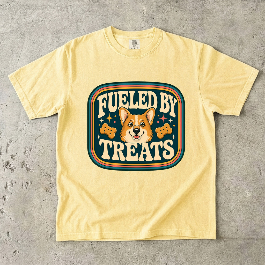 Fueled By Treats Corgi Graphic T-Shirt