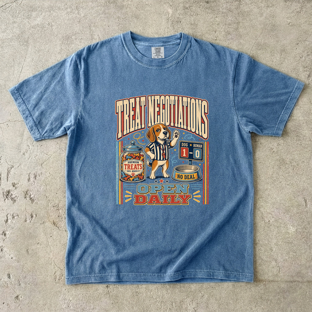 Treat Negotiations Funny Beagle Graphic T-Shirt