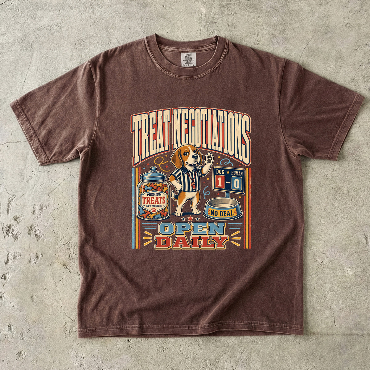 Treat Negotiations Funny Beagle Graphic T-Shirt