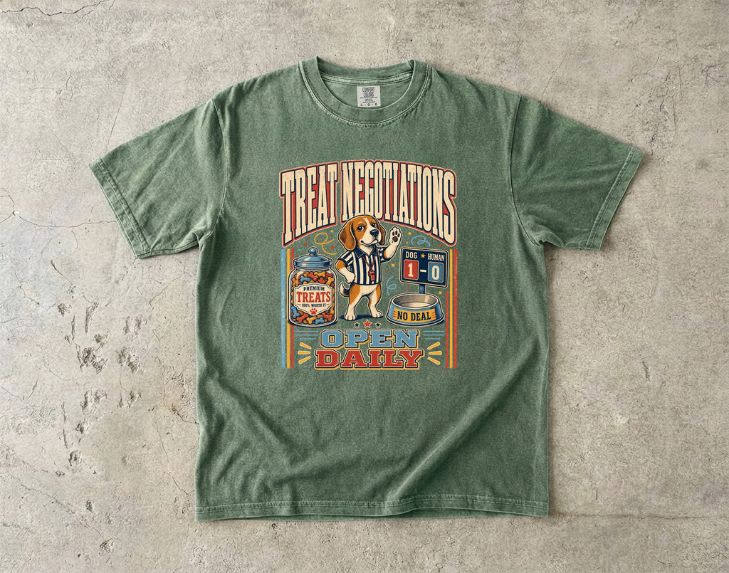 Treat Negotiations Funny Beagle Graphic T-Shirt