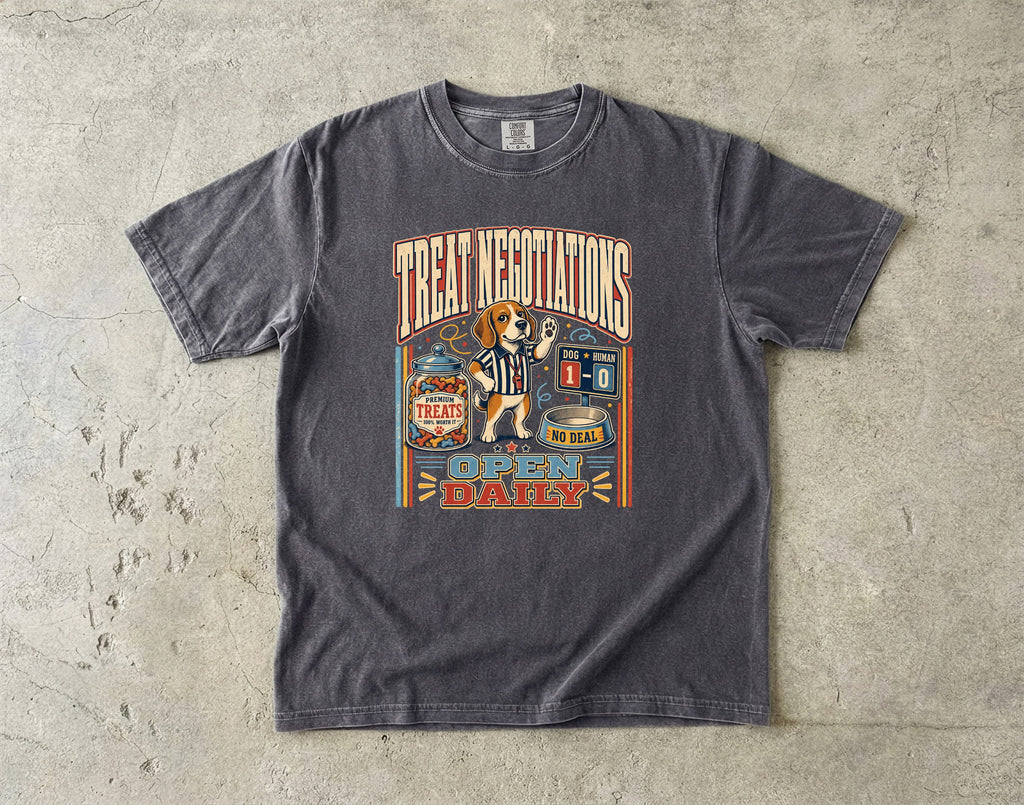 Treat Negotiations Funny Beagle Graphic T-Shirt