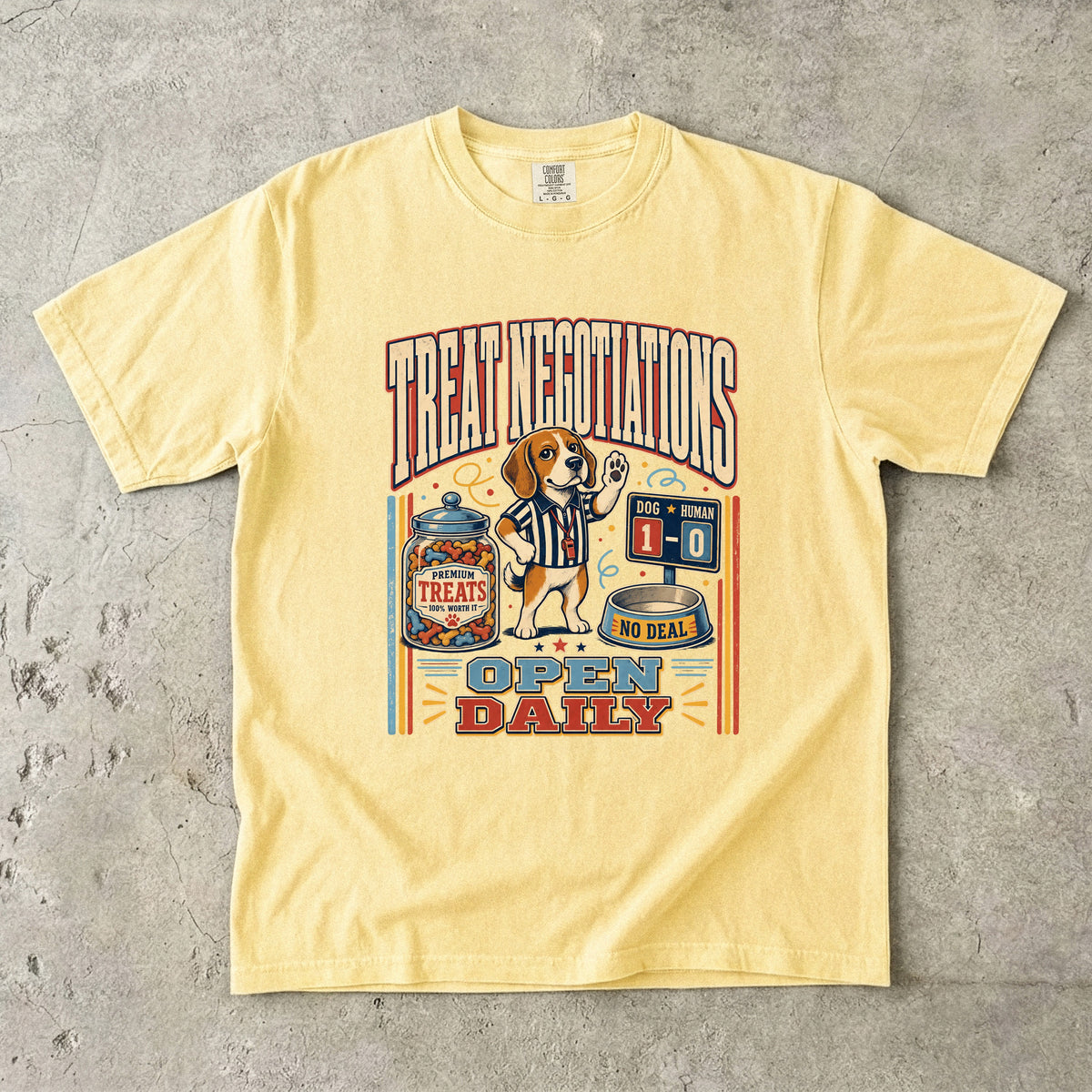 Treat Negotiations Funny Beagle Graphic T-Shirt