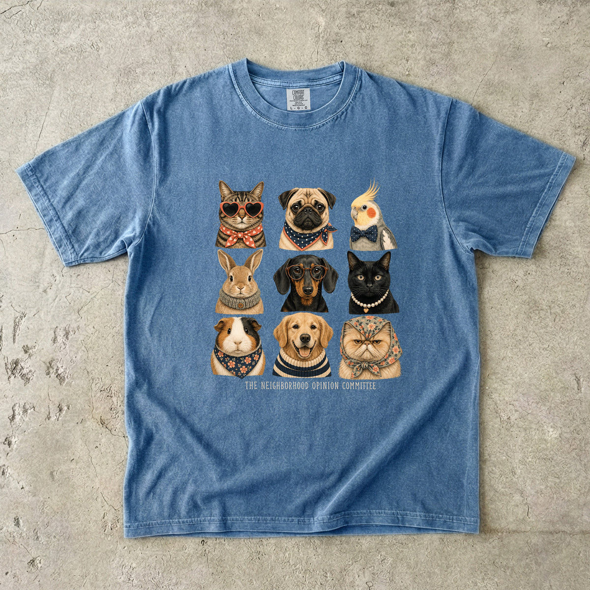 The Neighborhood Opinion Committee Funny Pet Portrait T-Shirt