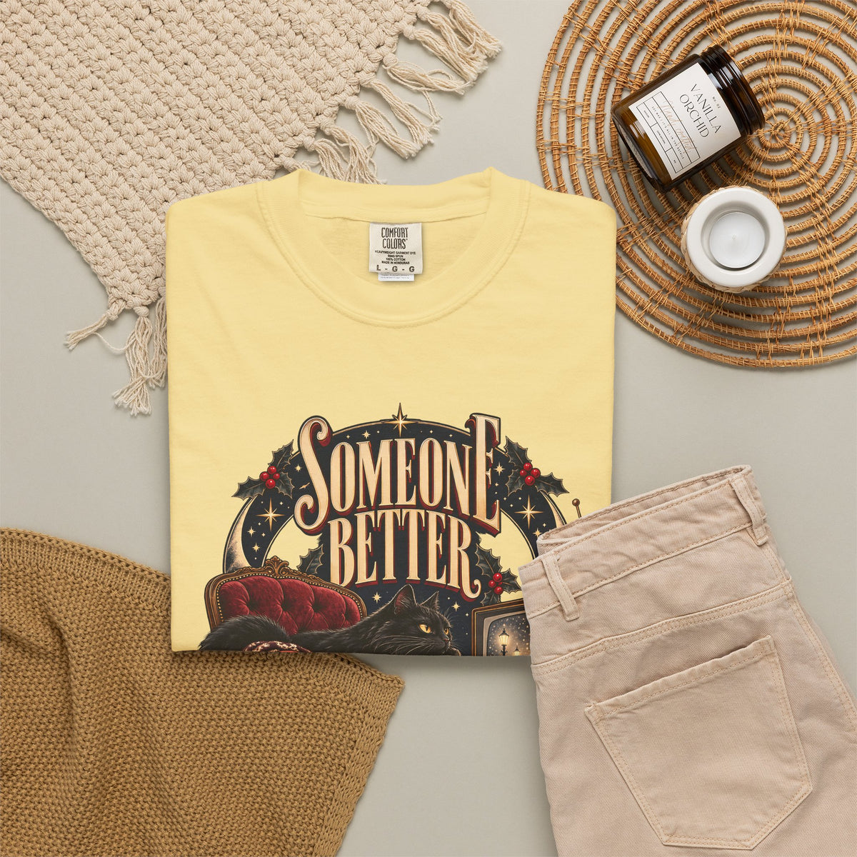 Someone Better Skip to the End Funny Christmas Movie Cat Shirt