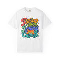 "I Heard You, I Chose Chaos" Funny Cat T-Shirt | Comfort Colors 1717 | Retro Groovy Cat Lover Tee