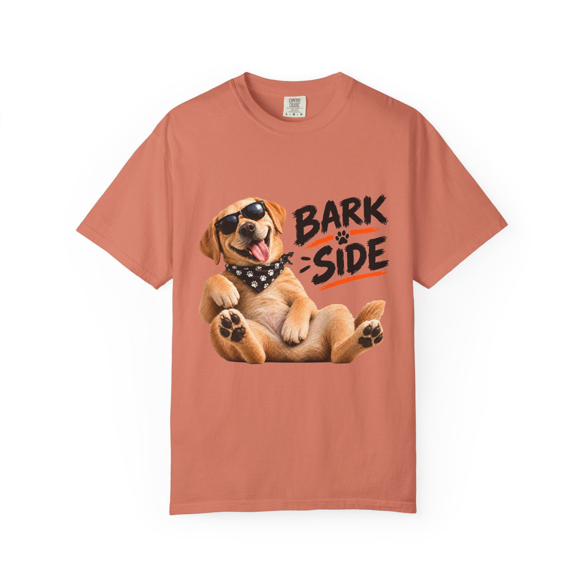 Bark Side Dog Tee – Funny Puppy in Sunglasses & Bandana Comfort Colors Shirt