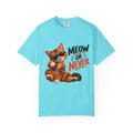 Meow or Never Cat T-Shirt — Cute Tabby Graphic Tee for Cat Lovers