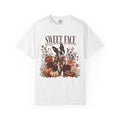 Sweet Face Questionable Decisions Funny Boston Terrier Fall Shirt | Floral Pumpkin Autumn Dog Tee | Cute Dog Mom Fall Shirt