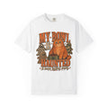 My Bowl Is Haunted It Keeps Looking Empty Shirt | Funny Orange Tabby Cat Halloween Comfort Colors Tee | Chunky Cat Ghost Shirt | Retro Halloween Cat T-Shirt