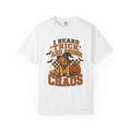 I Heard Trick and Chose Chaos Golden Retriever Halloween Shirt – Retro Witch Dog Comfort Colors Tee