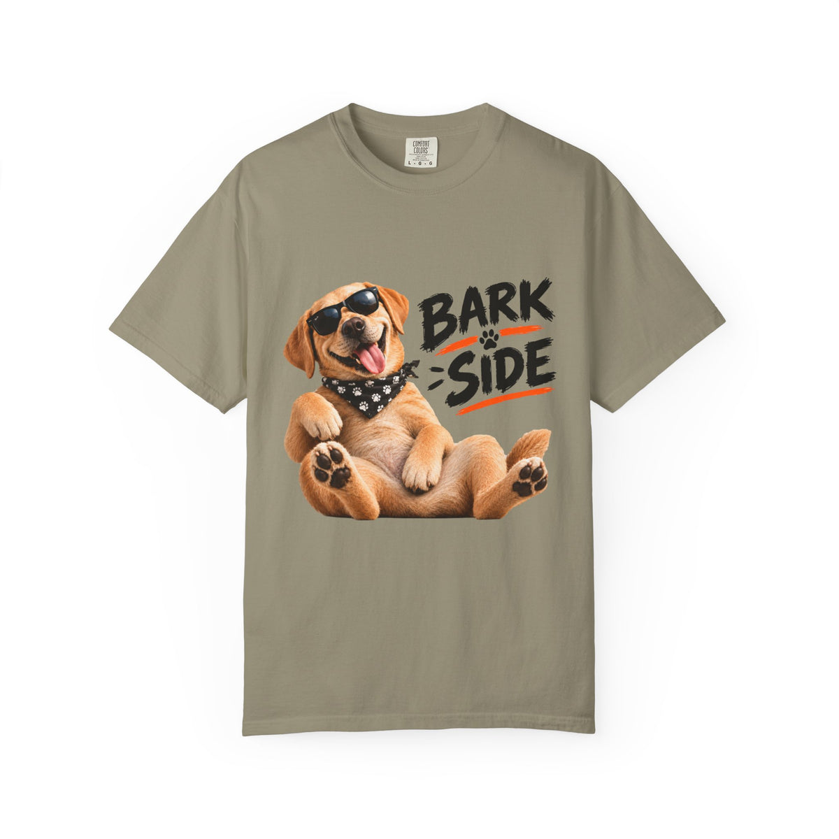 Bark Side Dog Tee – Funny Puppy in Sunglasses & Bandana Comfort Colors Shirt