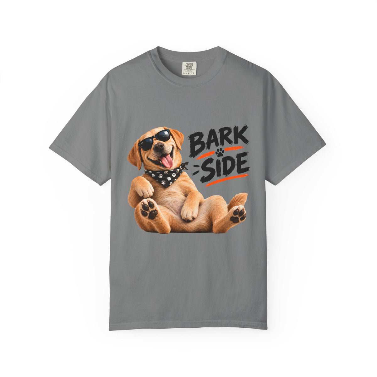 Bark Side Dog Tee – Funny Puppy in Sunglasses & Bandana Comfort Colors Shirt