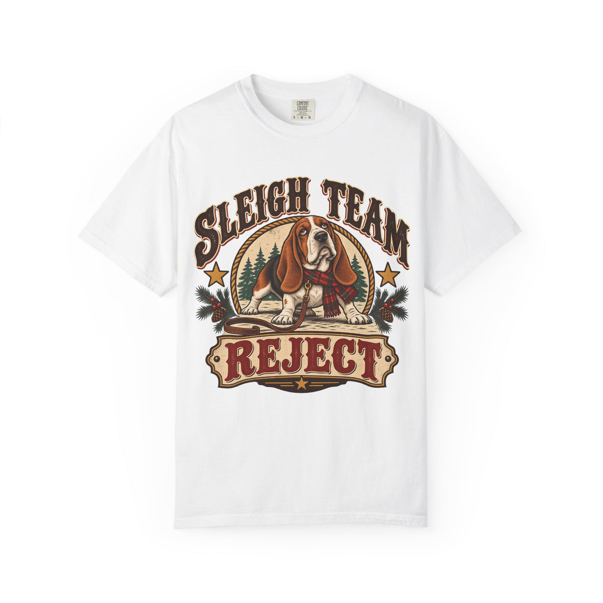 Sleigh Team Reject Funny Christmas Dog Shirt