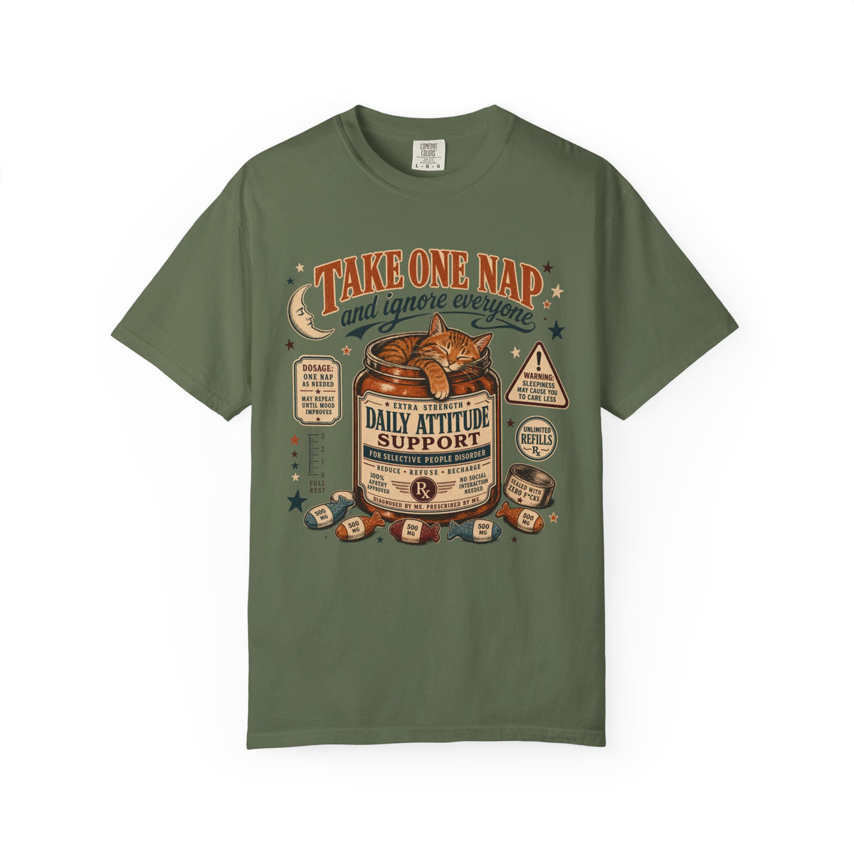 Take One Nap T-Shirt — 'Daily Attitude Support' Funny Sleep Lover Tee